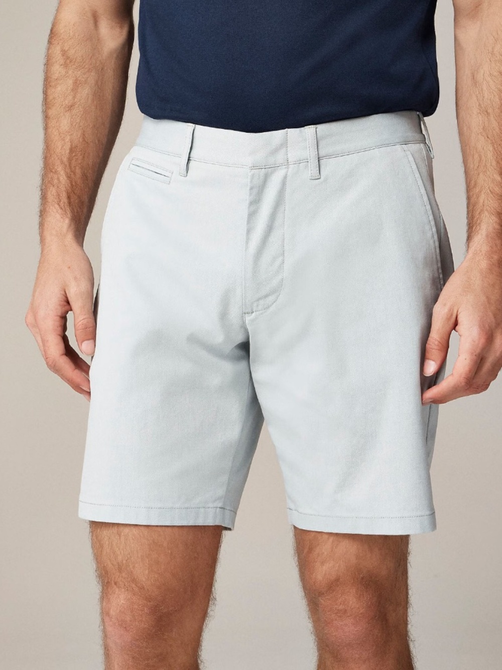 J. Crew 9" Tech Oxford Short in green white
